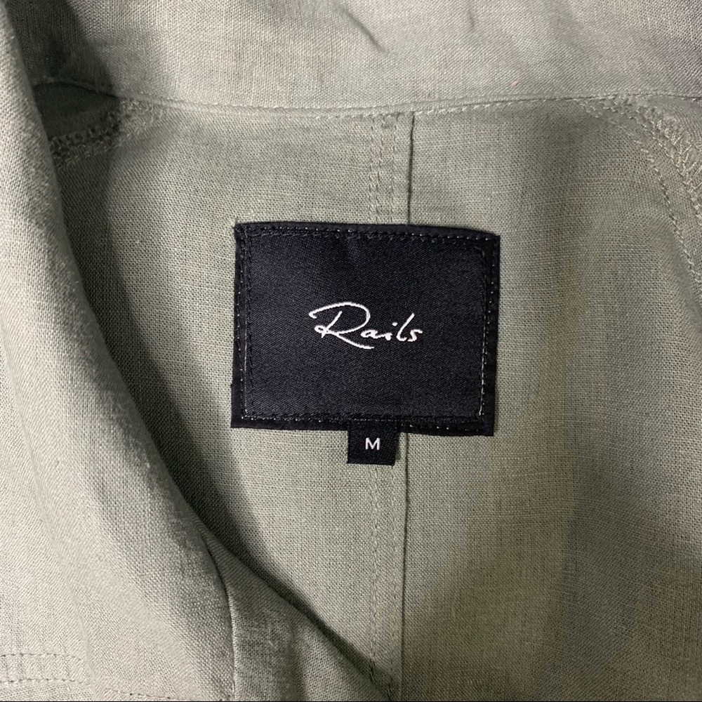 Rails Women’s Snap Front “Nadia” Sage Green Long … - image 7